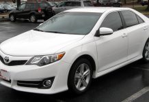 white toyota camry