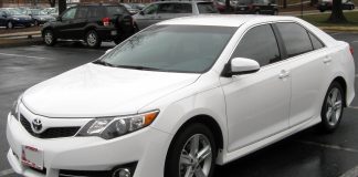 white toyota camry