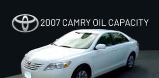 2007 Camry Oil Capacity
