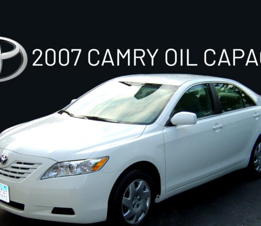 2007 Camry Oil Capacity