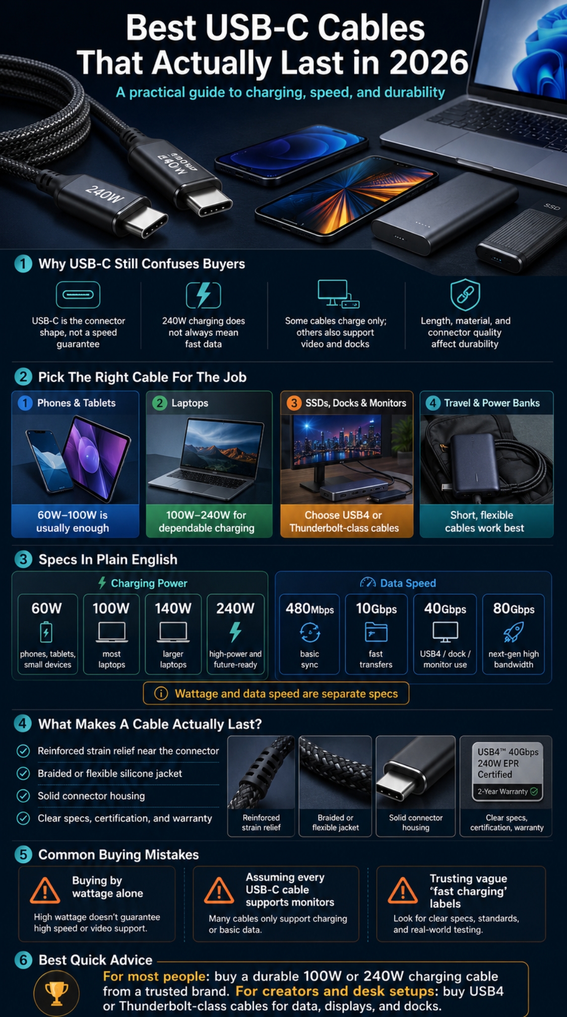 best usb c cables 2026