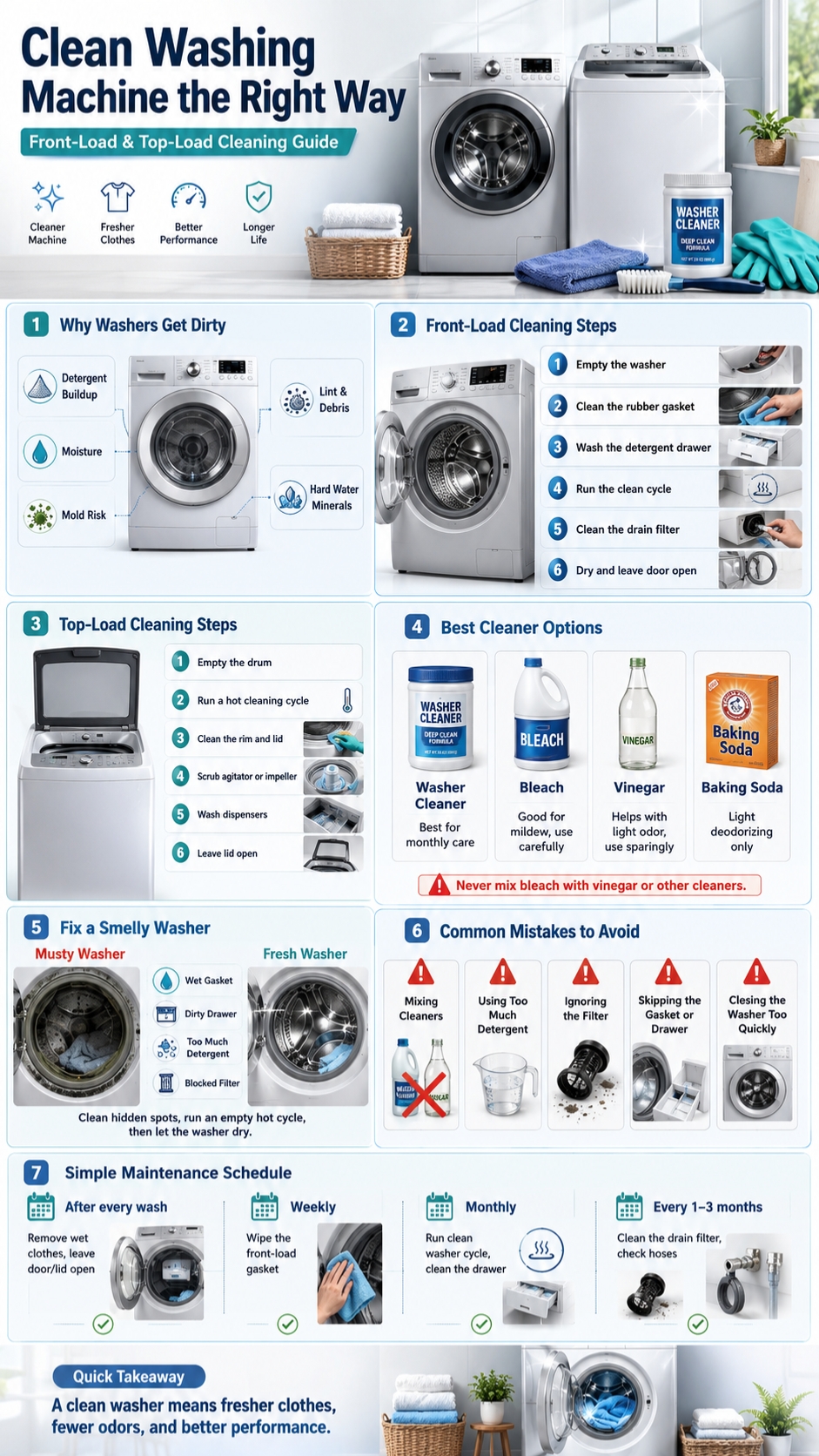 clean washing machine