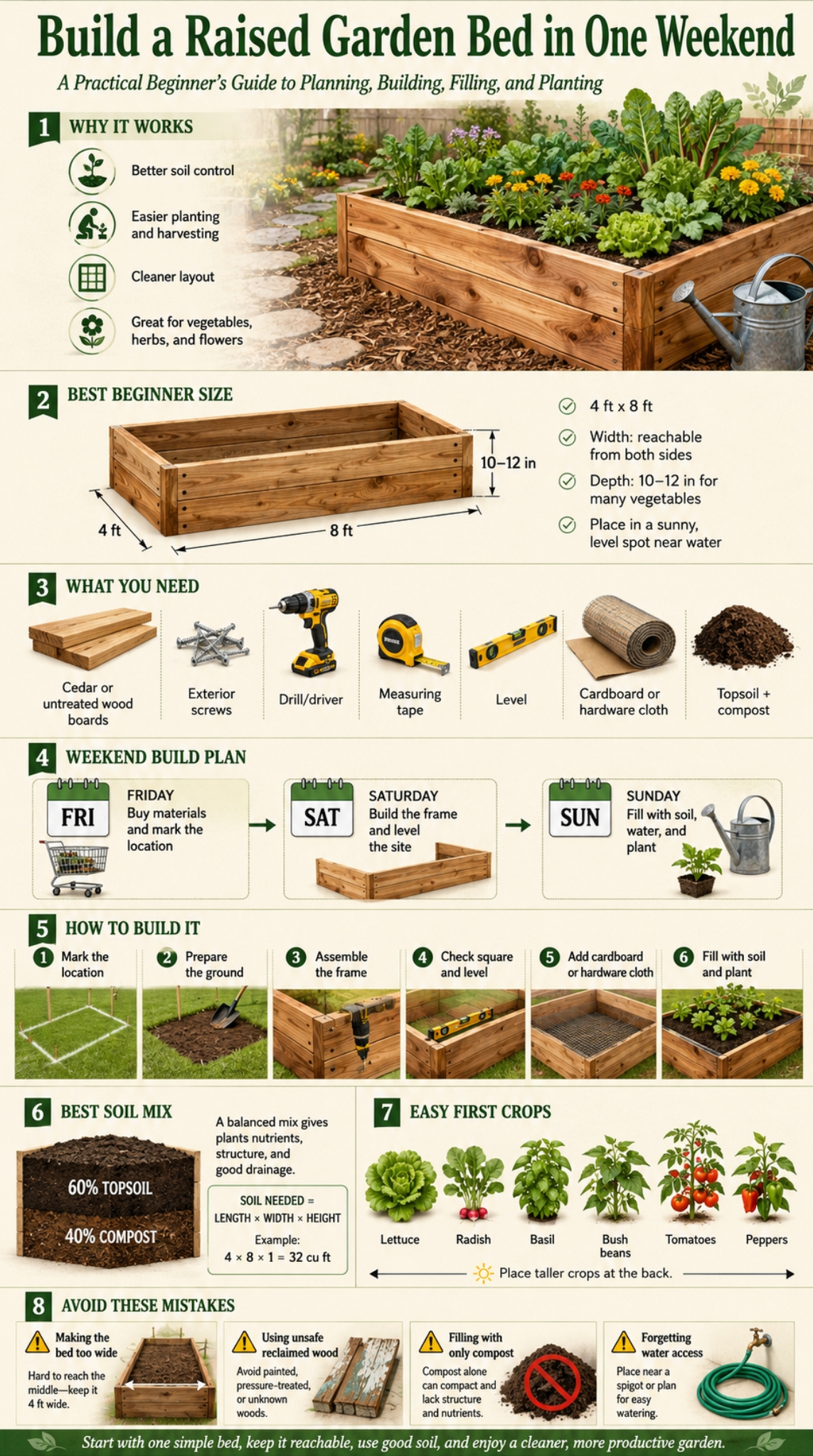 build raised garden bed