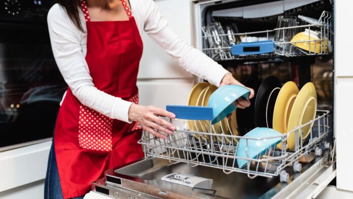 clean smelly dishwasher