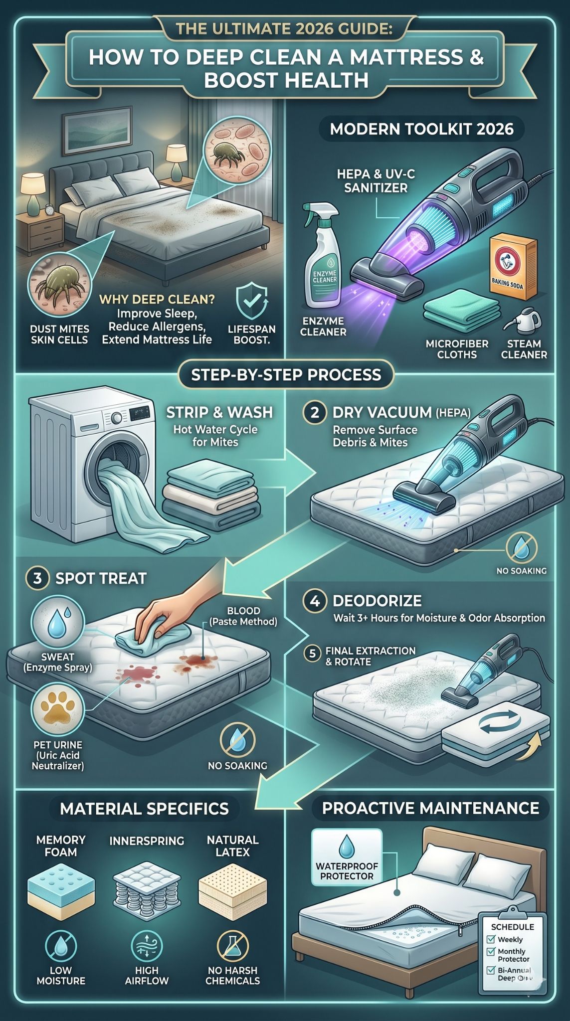 deep clean mattress