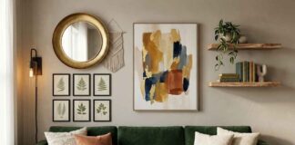 decorate above couch