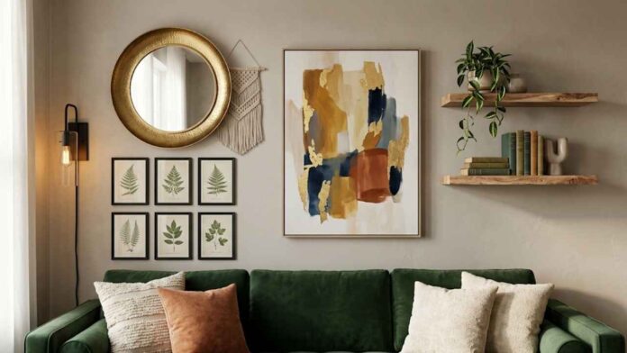 decorate above couch