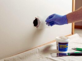 patch drywall hole