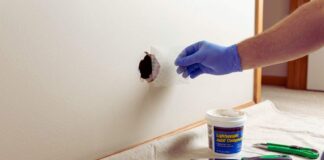 patch drywall hole
