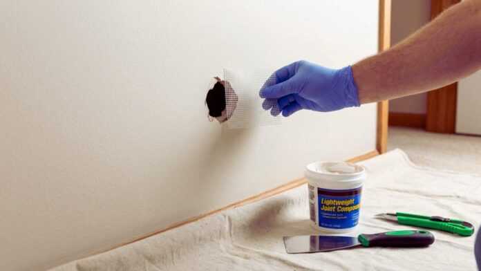 patch drywall hole