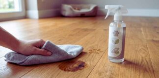 remove pet stains hardwood