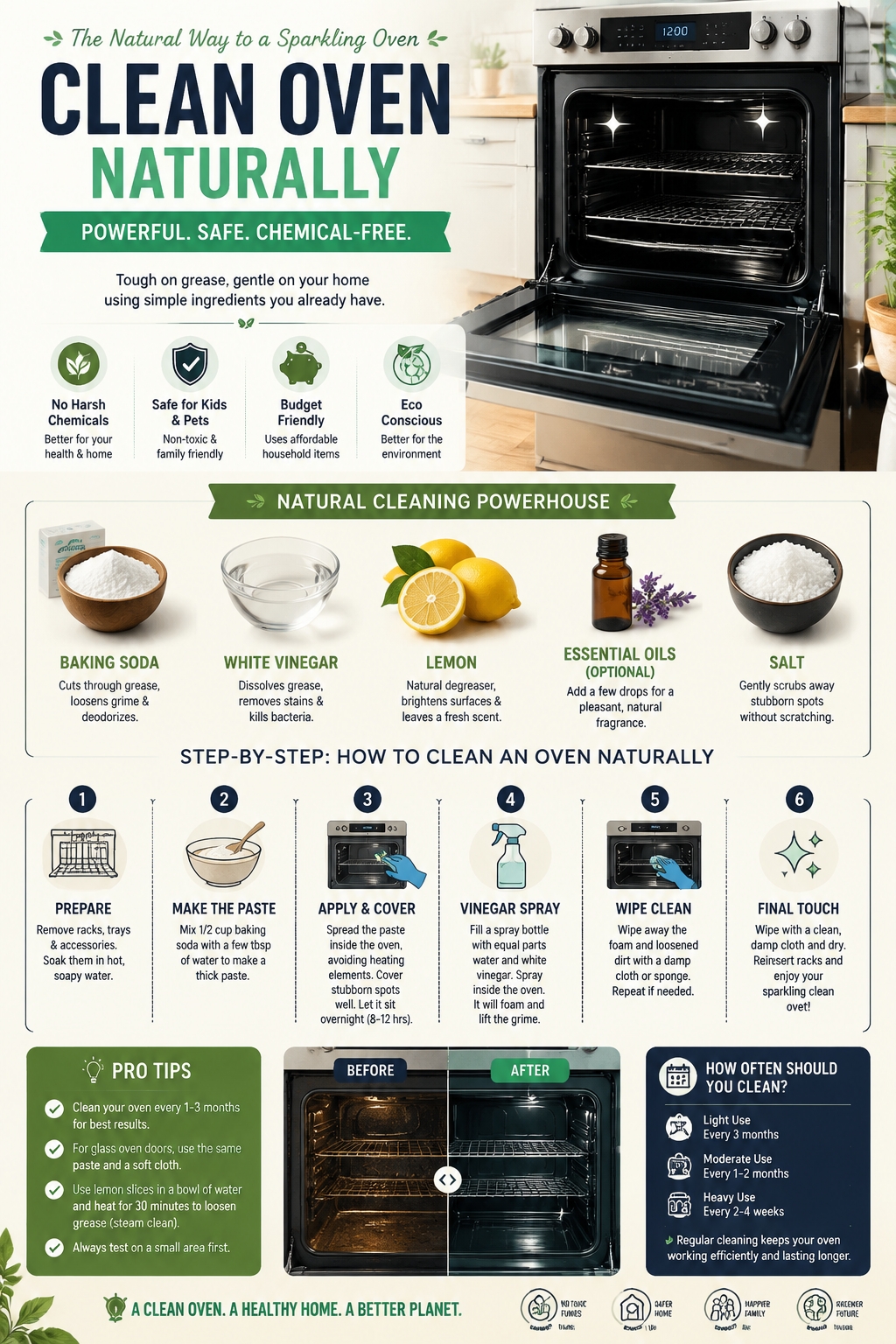 clean oven no chemicals