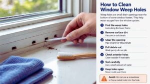 How to Clean Window Weep Holes?