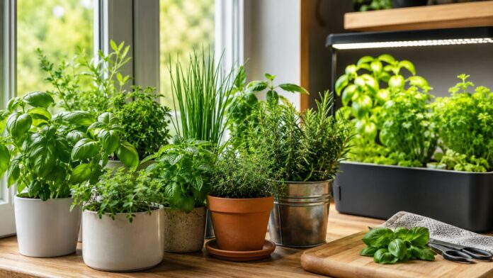 How to Grow Herbs Indoors Year-Round Complete Guide grow herbs indoors
