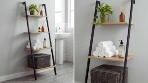 Incorporate Ladder Shelving for a Decorative Touch
