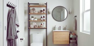 bathroom storage tiny space