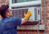 clean window ac unit