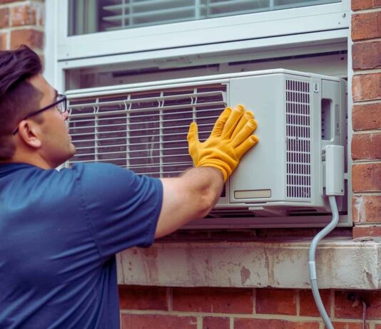 clean window ac unit