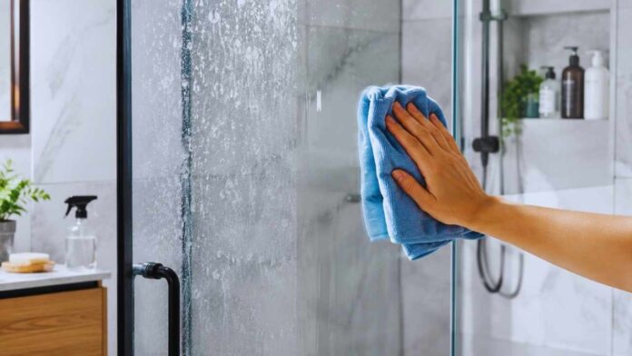 hard water stains shower doors hard water stains shower doors
