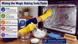 Mixing the Magic Baking Soda Paste