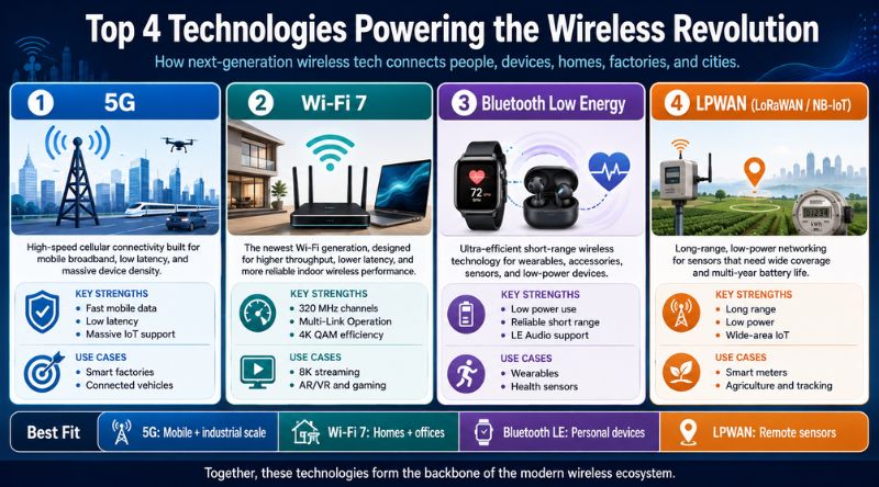 Top 4 Technologies Powering the Wireless Revolution