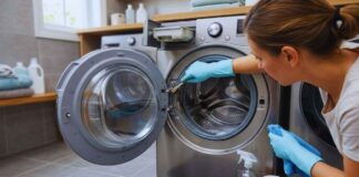 clean smelly washing machine