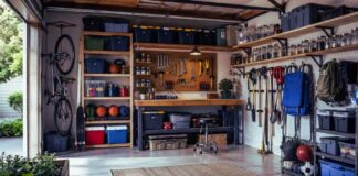 organize garage on a budget